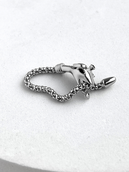 Каблучка фіаніт Срібло 925° (родій) EQR18P