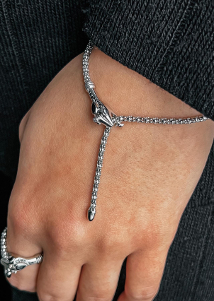 Браслет фіаніт Срібло 925° (родій) EQB14P