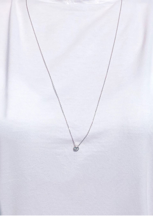 Кольє фіаніт Срібло 925° (родій) кл2ф/415-85р