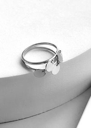 Ring without inserts Silver 925° (rhodium) 104310