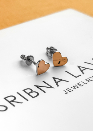 Сережки без вставок Срібло 925° золото 375° 782с