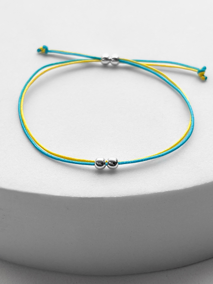 Браслет без вставок Срібло 925° (родій) 000487б