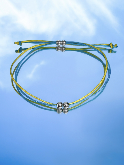 Браслет без вставок Срібло 925° (родій) 000487б