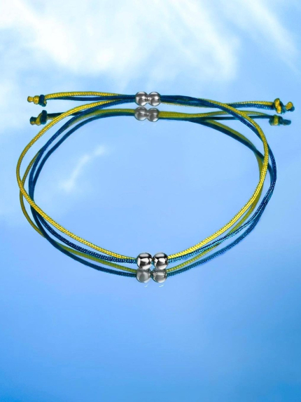 Браслет без вставок Срібло 925° (родій) 000487б