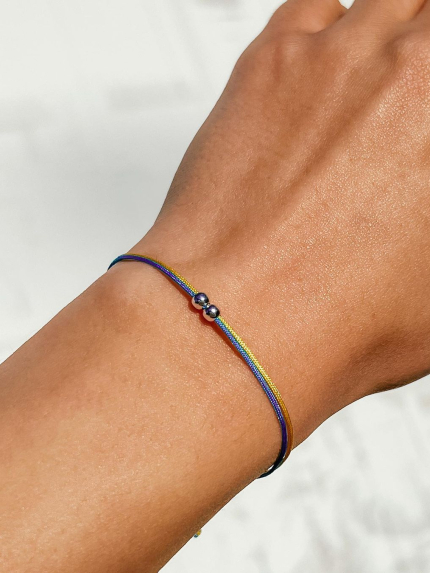 Браслет без вставок Срібло 925° (родій) 000487б