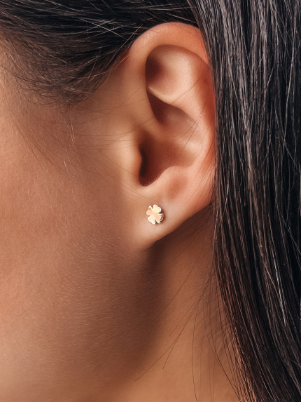 Kolczyki bez wkładek Srebro 925°, złoto 375° 365s