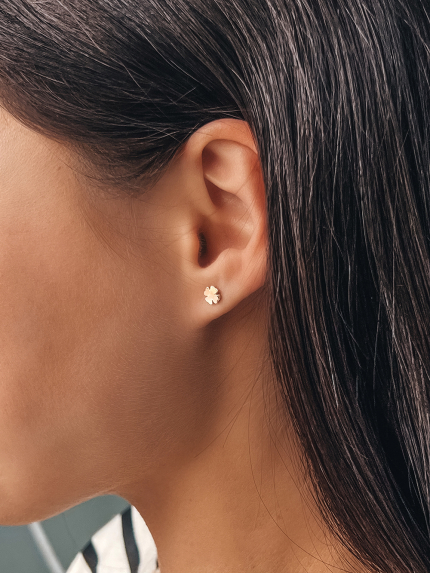 Kolczyki bez wkładek Srebro 925°, złoto 375° 365s