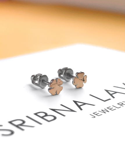 Kolczyki bez wkładek Srebro 925°, złoto 375° 365s