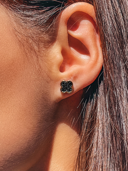 Сережки фіаніт Срібло 925° золото 375° 000958ч