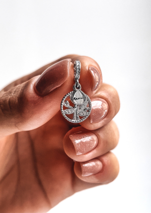 Підвіс Намистина Срібло 925° (родій) 000618