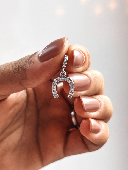 Підвіс Намистина фіаніт Срібло 925° (родій) 000615