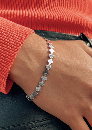 Браслет фіаніт Срібло 925° (родій) 662045