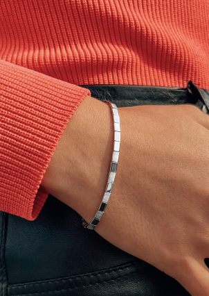 Браслет фіаніт Срібло 925° (родій) 661047