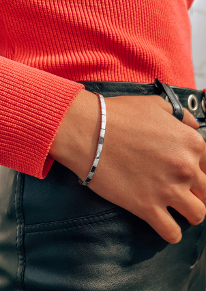 Браслет фіаніт Срібло 925° (родій) 661047