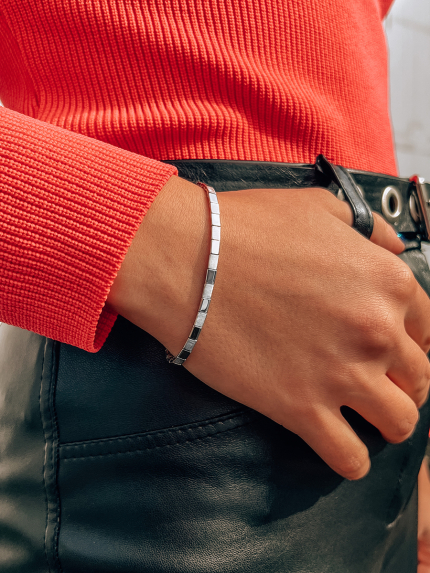 Браслет фіаніт Срібло 925° (родій) 661047