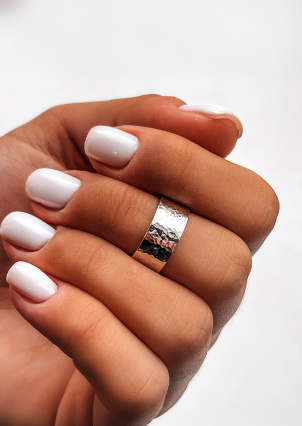 Каблучка без вставок Срібло 925° S0002/4