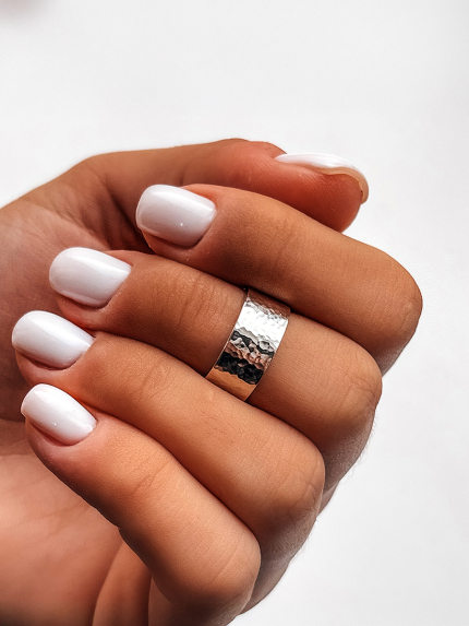 Каблучка без вставок Срібло 925° S0002/4