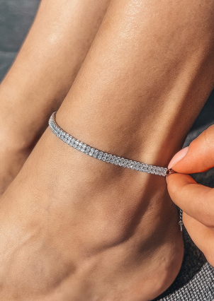 Браслет фіаніт Срібло 925° (родій) 957760