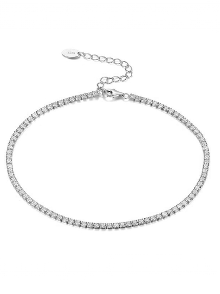 Браслет Фіаніт (5А) Срібло 925° (родій) 957761