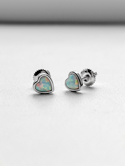 Kolczyki opalowe Srebro 925° (rod) sk2opb/1185