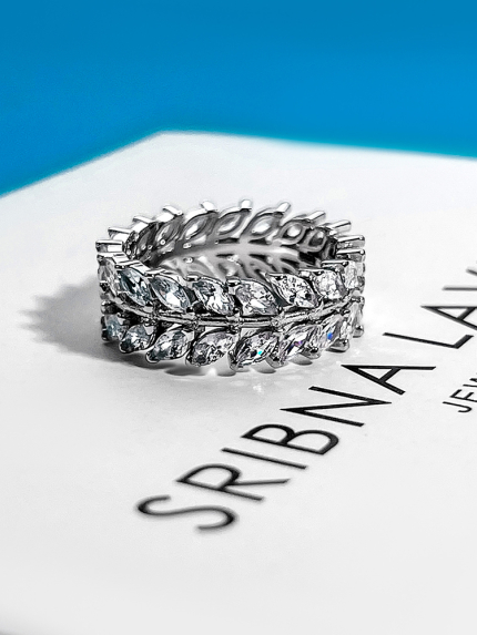 Каблучка фіаніт Срібло 925° (родій) TL120240