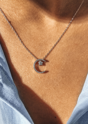 Кольє Фіаніт (5А) Срібло 925° (родій) 957766