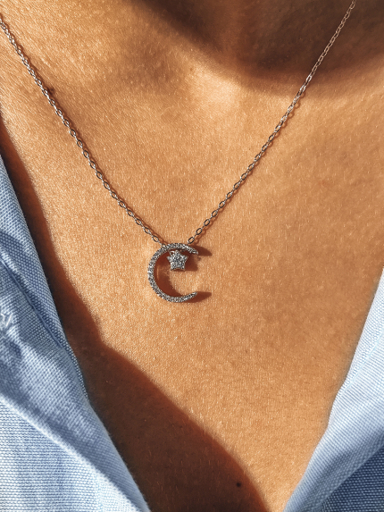 Кольє Фіаніт (5А) Срібло 925° (родій) 957766