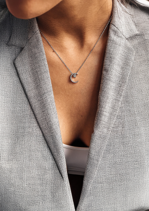 Кольє Фіаніт (5А) Срібло 925° (родій) 957766