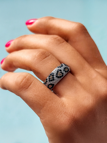 Каблучка фіаніт Срібло 925° (родій) к2фох/1303