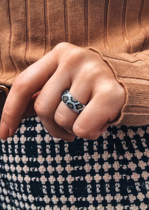 Каблучка фіаніт Срібло 925° (родій) к2фох/1303