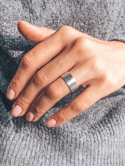 Каблучка без вставок Срібло 925° S0002/3