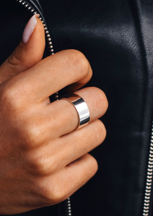 Каблучка без вставок Срібло 925° S0002