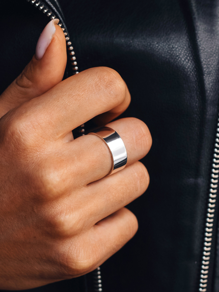 Каблучка без вставок Срібло 925° S0002