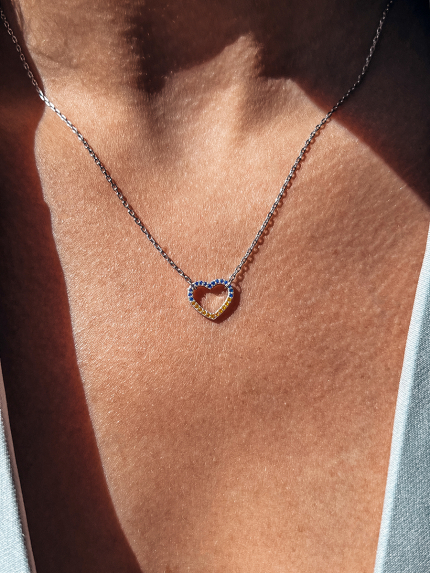 Кольє фіаніт Срібло 925° (родій) 121290