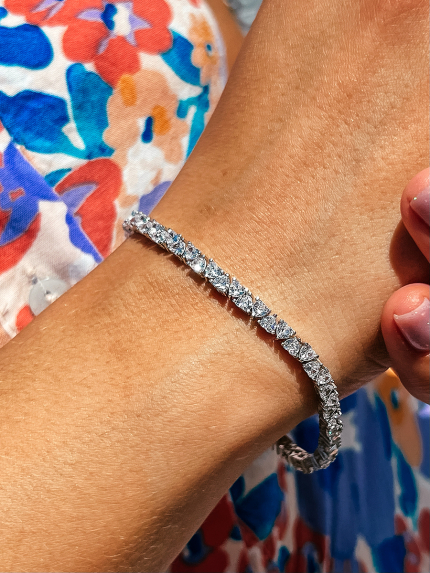 Fianite bracelet (AAAAA) Silver 925° (rhodium) 150178