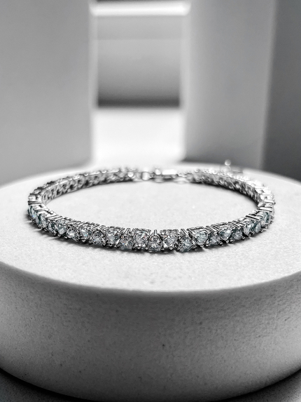 Fianite bracelet (AAAAA) Silver 925° (rhodium) 150178