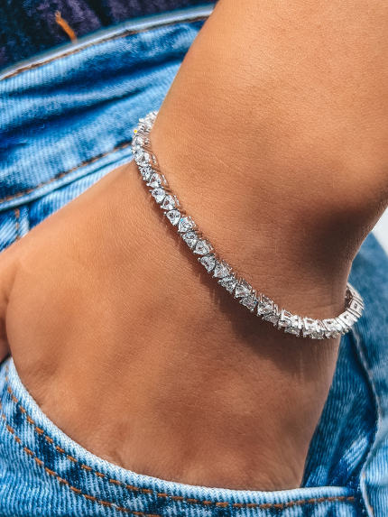 Fianite bracelet (AAAAA) Silver 925° (rhodium) 150178