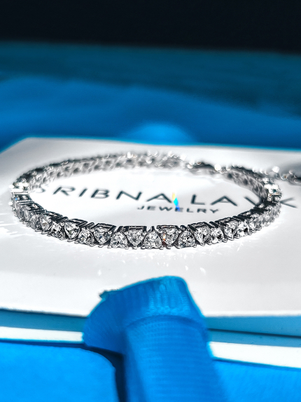 Fianite bracelet (AAAAA) Silver 925° (rhodium) 150178