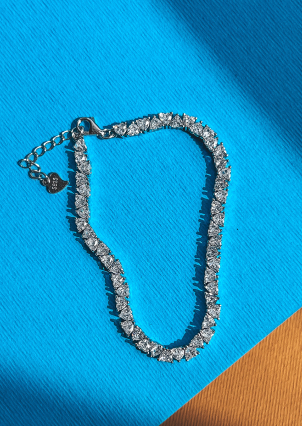 Браслет Фіаніт (5А) Срібло 925° (родій) 150178