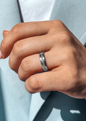 Каблучка фіаніт Срібло 925° (родій) 1270