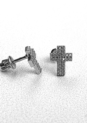 Сережки фіаніт Срібло 925° (родій) 82505