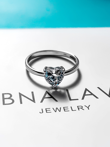 Ring Fianite (AAAA) Silver 925° (rhodium) 19039