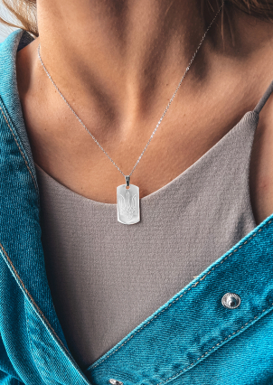 Підвіс без вставок Срібло 925° (родій) 001093