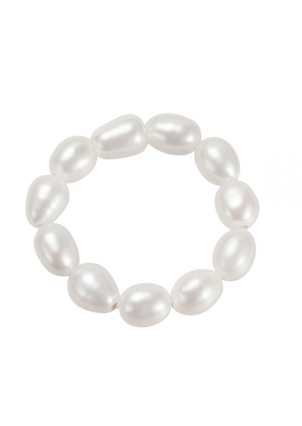 Каблучка перлина Срібло 925° (родій) GRP05M
