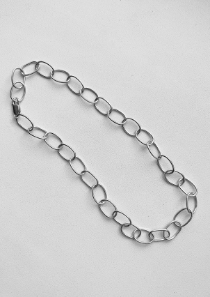 Кольє без вставок Срібло 925° (родій) 957874