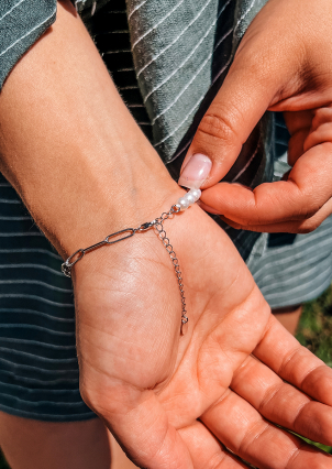 Браслет перлина Срібло 925° (родій) 957904