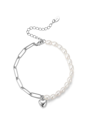 Браслет перлина Срібло 925° (родій) 957904