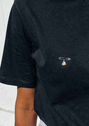 Булавка емаль Срібло 925° (родій) 957907