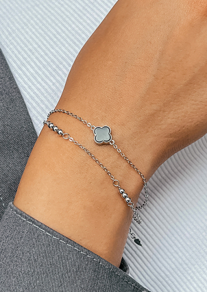 Браслет онікс Срібло 925° (родій) 957908