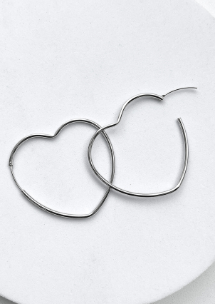 Сережки без вставок Срібло 925° (родій) 957911